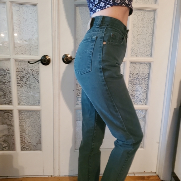 Vintage 1990's Levis 531 green - Picture 2 of 8